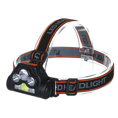 ЕРМАК Фонарь налобный, XPE+LED, 6 режимов, 600мАч, красный свет, 75х55х38 мм