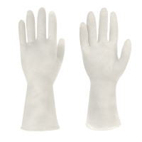Перчатки хозяйственные ультра-прочные, тм VETTA, ПВХ, 60 гр, размер L, цвет белый, поливинилхлорид