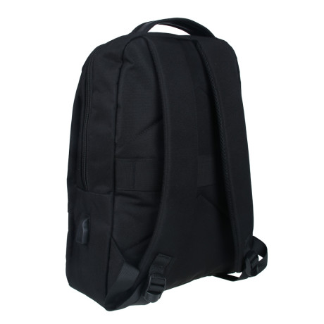 Рюкзак универсальный 42x29x13см, 1 отд., 3 карм., ручка, USB-выход, ПЭ под ткань, черный