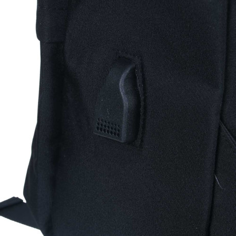 Рюкзак универсальный 42x29x13см, 1 отд., 3 карм., ручка, USB-выход, ПЭ под ткань, черный