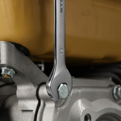 Ключ комбинированный, 13 мм, CrV, матовый хром Stels