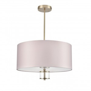 LUMION 8109/5C MODERNI LN25 латунь титаниум/беж/текстиль/стекло люстра E14 5x40W 220V DAMONA