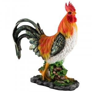 Фигурка садовая Петух на бочке Н-43см 169397