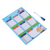 BY Русские Супергерои Расписание уроков, А4, гибкое магнитное, ПЭТ, маркер со стирателем, &quot;Кавай&quot;