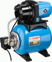Станция насосная ЗУБР &quot;МАСТЕР&quot; М3 автоматическая, 800 Вт, 55 л/мин, напор 40 м, бак 20 л, чугун