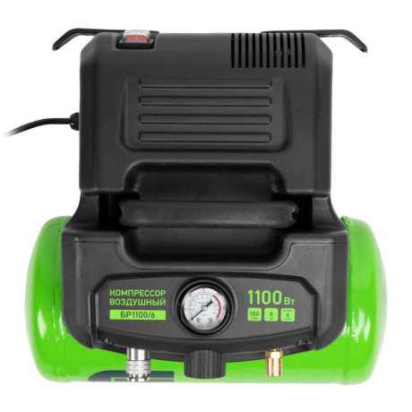 Компрессор воздушный безмаслянный BL 1100/6 1100Вт, ресивер 6 литров, 180 л/мин Сибртех
