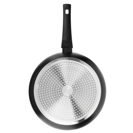 SATOSHI Оникс Сковорода глубокая литая d28см, антипригарное покрытие "мрамор", съемная ручка, индукц