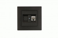 MAKEL Karea Rizz роз. СУ комп. CAT 5+гнездо ДЫМЧАТЫЙ 88050035