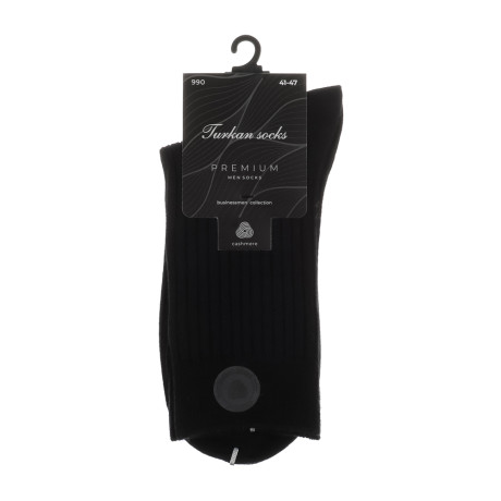 Носки мужские "кашемир" тм TURKAN, р.41-47, черные, #990