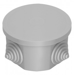 Stekker Коробка разветвительная 4 ввода, IP44, светло-серая, 75x75x40 EBX20-34-44 39995