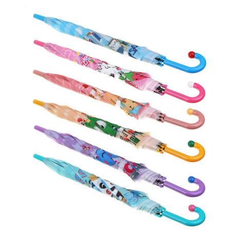 Зонт-трость, детский, ЭВА, пластик, сплав, d82см, 8 спиц, 4 дизайна