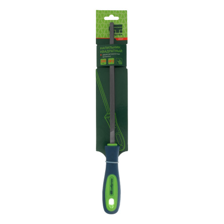 Напильник, 200 мм, квадратный, двухкомпонентная рукоятка, №2 Сибртех