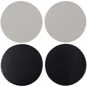 Подставка под кружку набор 4шт серые/черные, ПВХ LA VILLA 107069 Mallony