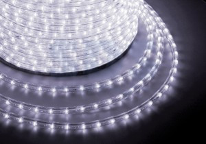 Дюралайт 24LED/м, 13мм, 3W, динам. белый 100м бухта, 1,6Вт/м рез 4м ЭКОНОМ 121-325-4 IP54 Neon-Night