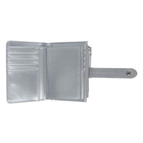 ЮL Анзелия Кошелек женский для купюр, карт и монет на кнопке, ПУ, 14x10x3см, 2 цвета, КЖ24-17