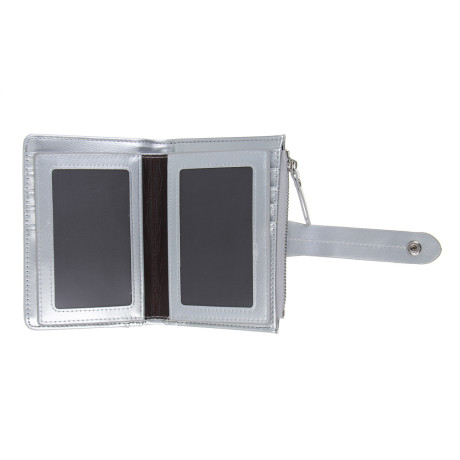 ЮL Анзелия Кошелек женский для купюр, карт и монет на кнопке, ПУ, 14x10x3см, 2 цвета, КЖ24-17