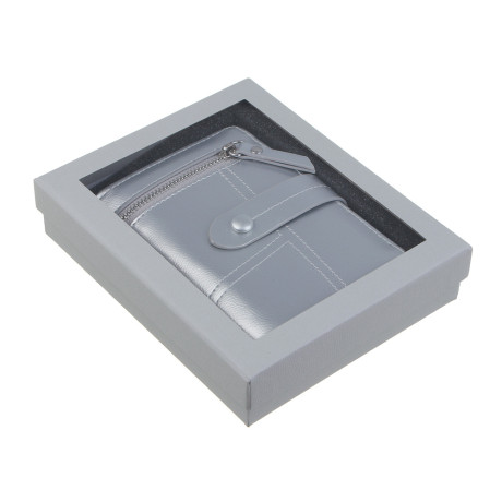 ЮL Анзелия Кошелек женский для купюр, карт и монет на кнопке, ПУ, 14x10x3см, 2 цвета, КЖ24-17