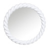 ЮНИLOOK Зеркало настольное круглое в витой рамке, пластик, стекло, диаметр 18,5см, 2 цвета