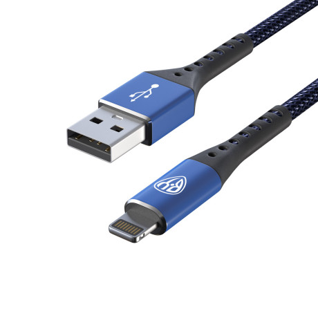 BY Кабель для зарядки Адреналин iP, 1м, 2.4А, Быстрая зарядка, синий