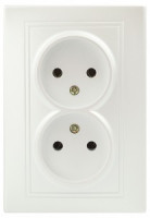 ЭРА Intro Plano роз. СУ, 2 мест. керамика, 2х2P, 16A, перламутр, 250В, IP20, 1-204-06 2212