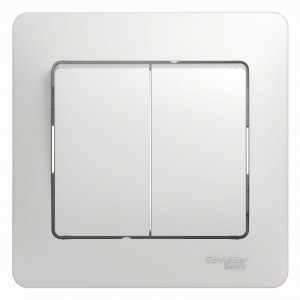 Systeme Electric GLOSSA выкл. СУ 2 кл. бел. (пл.осн.) GSL000152 (15!)