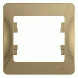 Systeme Electric GLOSSA рамка СУ 1 мест. титан GSL000401 (45!)