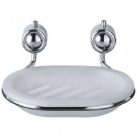 Мыльница д/ванной подвесная B0922,13*13*4см,хром,пласт,крепление-шуруп,SOFT, 2483 Рыжий Кот