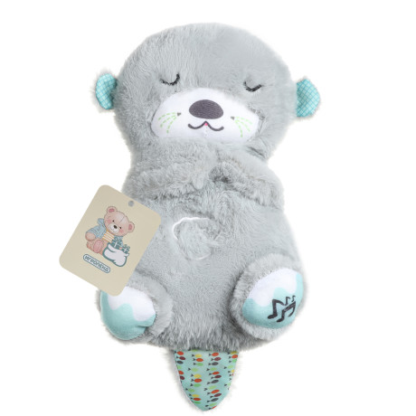 ИГРОЛЕНД Игрушка мягкая "Сплюша" в виде животного, 28 см, движ., свет, звук, ABS, полиэстер, 3хААА