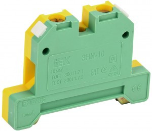 IEK зажим наборный ЗНИ-10PEN 10мм2 (JXB-земля)