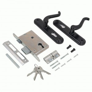 Д-град Зенит ЗВ4-3.02 чёрн Замок врезной с/руч (15)