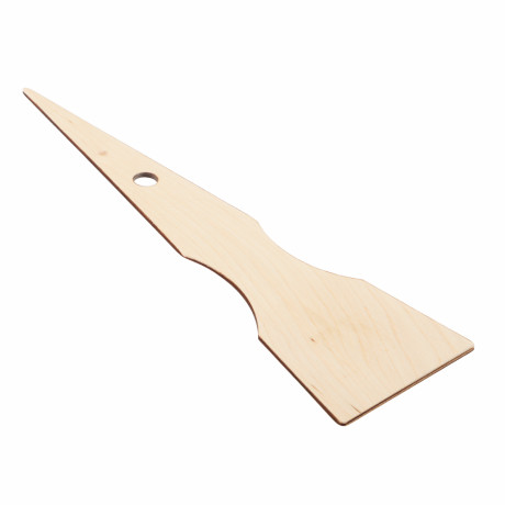 Лопатка кухонная, фанера, 25x6,5cм