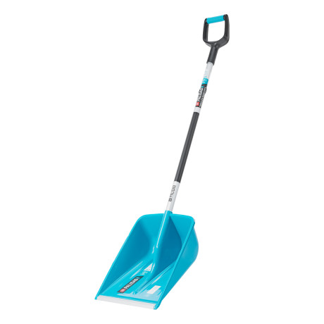 Лопата для уборки снега, полипропилен, 365х460х1500мм, алюминиевый черенок, ПВХ накладка, LUXE Palisad