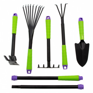 Набор садового инструмента, пластиковые рукоятки, 7 предметов, Connect, Palisad