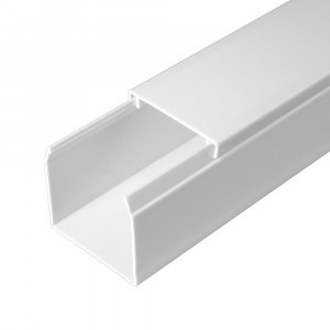 Промрукав Кабель-канал белый 2-й замок в п/э 40х40 (24 м/уп) цена за 1 м PR03.0054