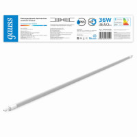 Gauss св-к св/д линейный 36W(3650lm) 6500К 6K IP65 1580x29x29 COMPACT матовый соед в линию 843424336