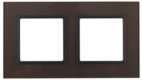 ЭРА 14 Elegance рамка СУ 2 мест.стекло, бронза+антр 14-5102-13 5275