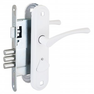 Омега Д-град ЗВ9.1-01 белый м/о 67 Замок врезной с/руч10)