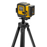 Лазерный уровень мультипризменный DLV-360-3T, 30 м, зеленый луч, Li-Ion 2,4 Aч, штатив Denzel