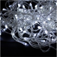 LEEK Гирлянда-занавес св/д 240LED 6500К, xол-белый, 8 реж.,3x2м, прозрач.провод, IP20 XMAS 01