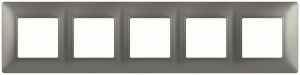 ЭРА Elegance рамка СУ 5 мест. титан 14-5005-16 65821