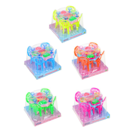 ИГРОЛЕНД Набор мебели и посуды для кукол, ABS, 12х12х9см