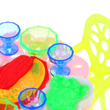 ИГРОЛЕНД Набор мебели и посуды для кукол, ABS, 12х12х9см