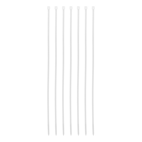 Хомуты, 300 x 3.6 мм, пластиковые, белые, 100 шт Сибртех