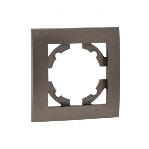 EKF Валенсия Рамка 1 мест. графит Al/Cu (корпус PC) EWM-G-301-60