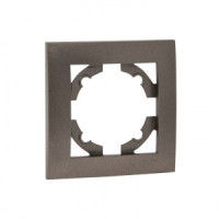 EKF Валенсия Рамка 1 мест. графит Al/Cu (корпус PC) EWM-G-301-60