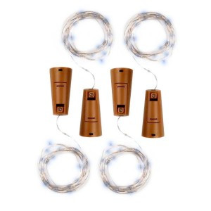 ФАЗА Гирлянды DC-G04-20WS4, комплект 4 шт., Пробки, бел., 20 LED, 3xAG13 .5047952