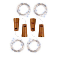 ФАЗА Гирлянды DC-G04-20WS4, комплект 4 шт., Пробки, бел., 20 LED, 3xAG13 .5047952