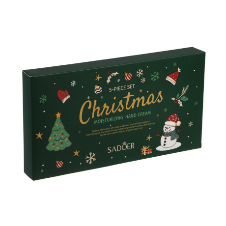 Набор увлажняющих кремов для рук 5 шт х 30 гр тм SADOER Merry Xmas, #2 подар.уп.