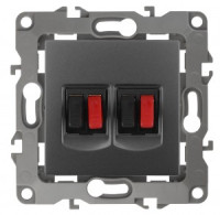 ЭРА 12 мех. роз. СУ аудио, двойная, графит, автоклеммы 12-3112-12 3857