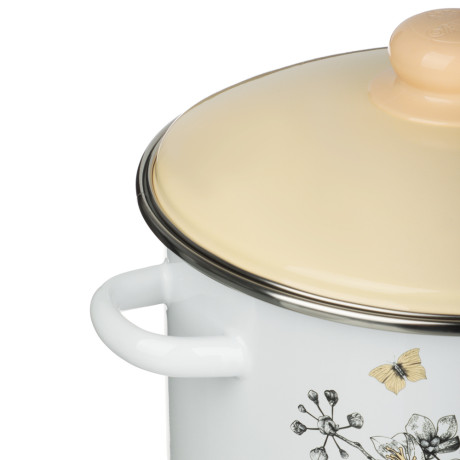 Люмен Кастрюля эмалированная 4л, индукция